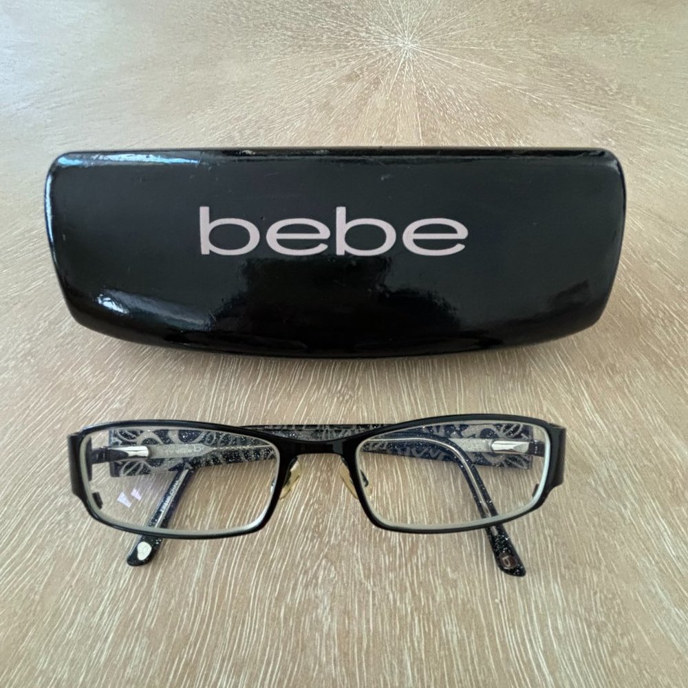 Bebe Eyeglass frames and case